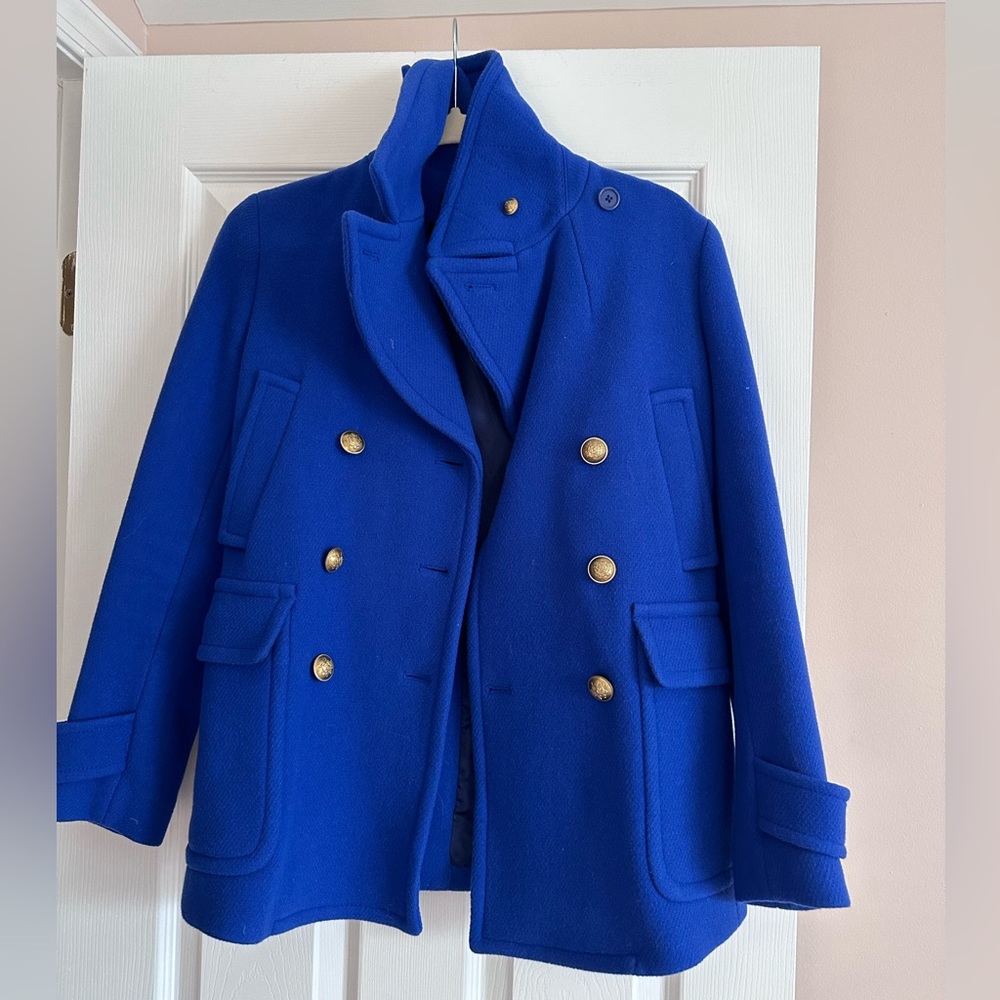 J. Crew blue coat